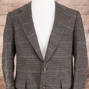 Vintage Saks Fifth Avenue Blazer 42 Brown 100% Camel Hair Sport Coat Jacket